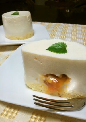 とろーりジャム入りレアチーズケーキ♪-レシピのメイン写真