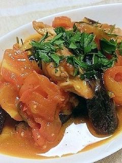 鶏とナスのトマト煮 ローズマリーの香り-レシピのメイン写真