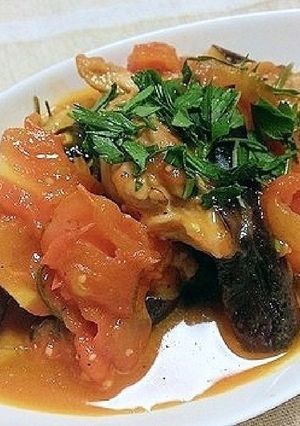 鶏とナスのトマト煮 ローズマリーの香り-レシピのメイン写真