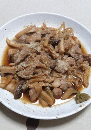 鶏肉とキノコの柚子胡椒風味-レシピのメイン写真