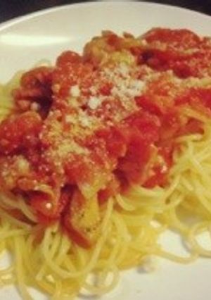 完熟トマトの夏野菜パスタ-レシピのメイン写真