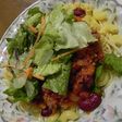 豆たっぷり★ミートソースサラダスパゲティ