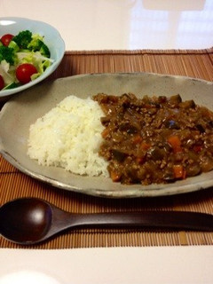 ナスと挽肉のカレー-レシピのメイン写真