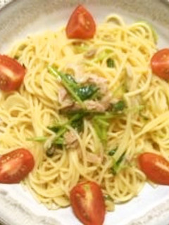 お手軽!ツナとトマトのパスタ昆布茶風味-レシピのメイン写真