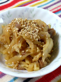 簡単材料少なく大根と油揚げと豚肉の炒め煮-レシピのメイン写真
