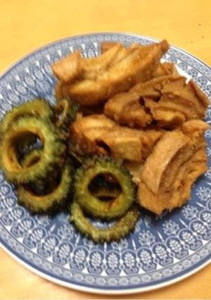 お麩の唐揚げとゴーヤの唐揚げ-レシピのメイン写真