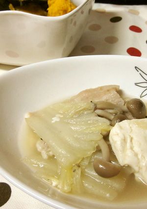 白菜たっぷり鍋（ゆず胡椒風味）-レシピのメイン写真