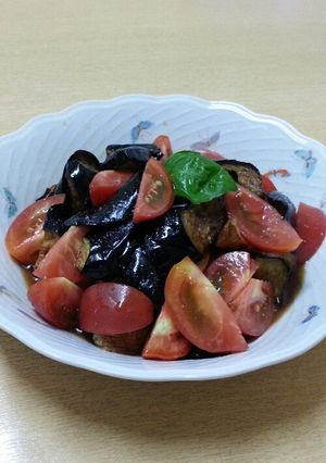 トマトとナスのサラダ-レシピのメイン写真