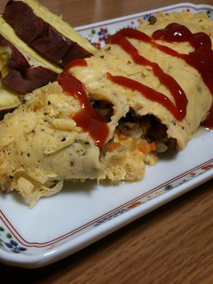おばあちゃんの♪ひき肉オムレツ-レシピのメイン写真