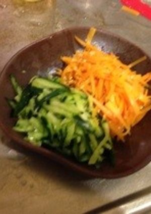 簡単さっぱり二色ナムル-レシピのメイン写真