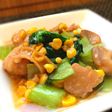 ✿鶏肉と小松菜のにんにくバター醤油炒め✿