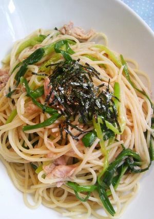 たっぷり青ネギとツナの和風パスタ♪-レシピのメイン写真