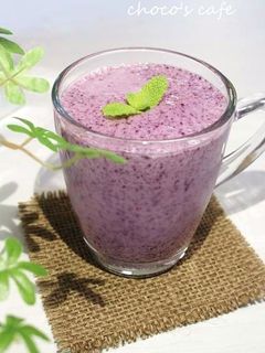 ☸ブルーベリーとバナナのスムージー☸-レシピのメイン写真