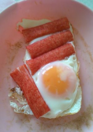 かにかま目玉焼き-レシピのメイン写真