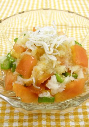 オクラ＆トマトの梅おろし和え-レシピのメイン写真