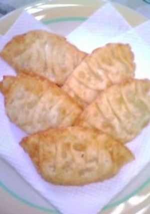 柿とチーズの揚げ餃子♪-レシピのメイン写真