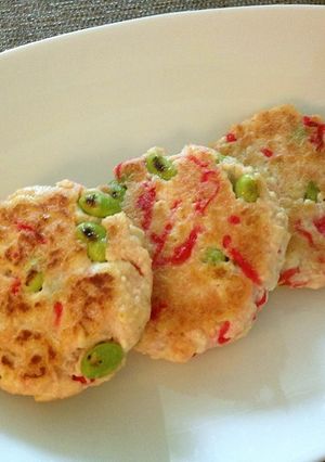 紅ショウガと枝豆のヘルシー豆腐おやき-レシピのメイン写真