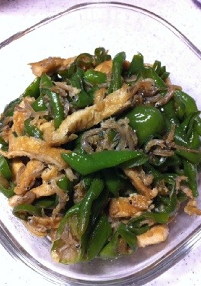 ししとうとしらす、油揚げの常備菜-レシピのメイン写真