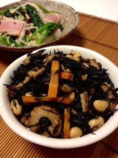 圧力鍋でひじきの煮物-レシピのメイン写真