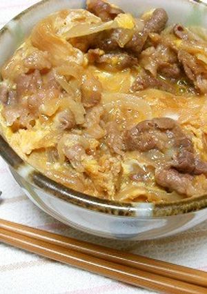 超速絶品(;ﾟДﾟ)!ポン酢で牛とじ丼-レシピのメイン写真