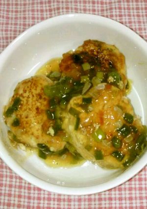 ヘルシー♪豆腐ハンバーグの和風あんかけ-レシピのメイン写真