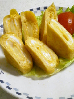 お弁当用たまご焼き~チーズ&カレー風味~-レシピのメイン写真