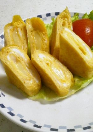 お弁当用たまご焼き～チーズ＆カレー風味～-レシピのメイン写真