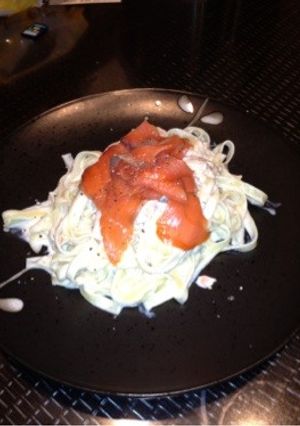 サーモンのクリームチーズソースパスタ-レシピのメイン写真