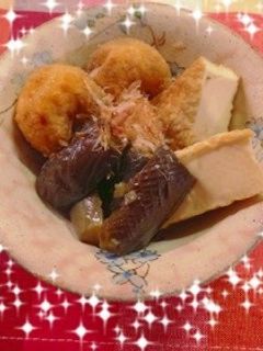 茄子とがんもと厚揚げのさっぱり煮-レシピのメイン写真