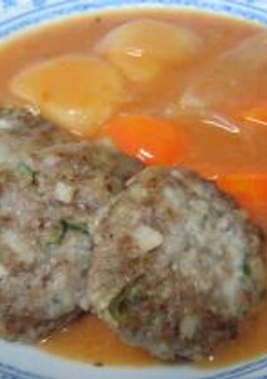 れんこんバーグのトマト風味シチュー-レシピのメイン写真
