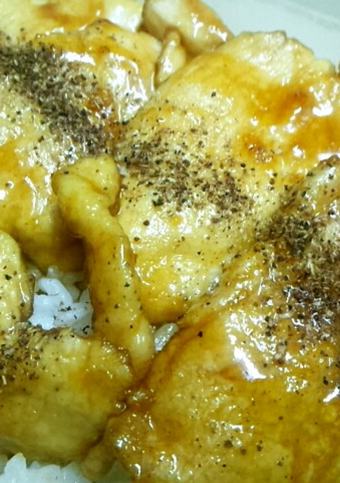 驚きの柔らかさ！鶏ムネ肉で鰻の蒲焼き風-レシピのメイン写真