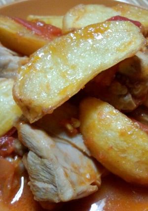 チキンとポテトのトマト煮-レシピのメイン写真