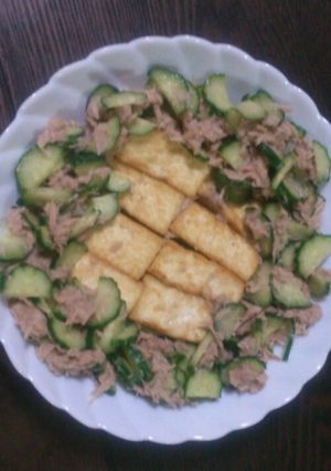 焼豆腐とツナきゅうりサラダ-レシピのメイン写真
