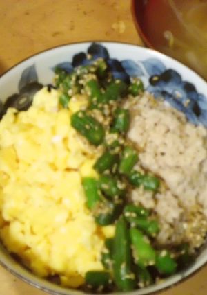 鶏そぼろどんぶり-レシピのメイン写真