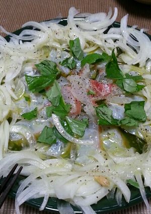 簡単☆鯛のカルパッチョ-レシピのメイン写真