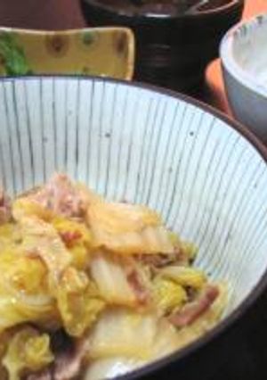 ☆急いで晩ご飯☆　白菜と豚肉の煮込み-レシピのメイン写真