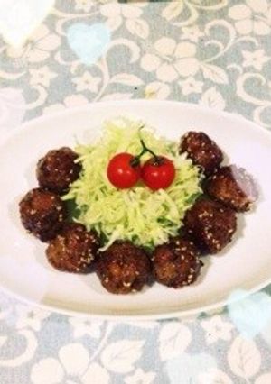 食欲をそそる！甘辛酢肉団子♫-レシピのメイン写真