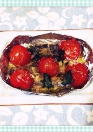 オイルサーディンとプチトマトのパン粉焼き-レシピのメイン写真