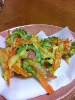 ゴーヤかき揚げ-レシピのメイン写真