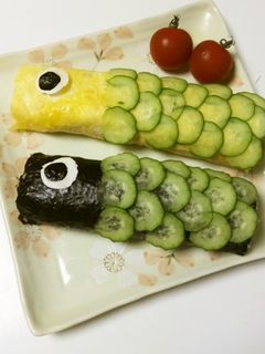 鯉のぼり寿司-レシピのメイン写真