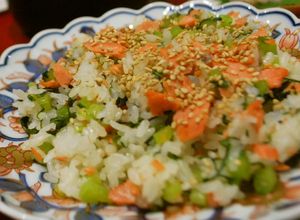 レンジで簡単♪　野沢菜（青菜）で菜飯-レシピのメイン写真