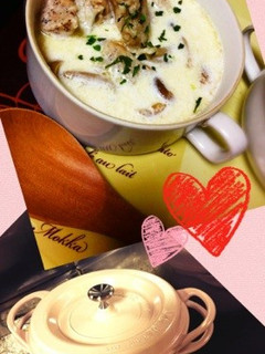バーミキュラ鍋で!きのこのクリームスープ-レシピのメイン写真