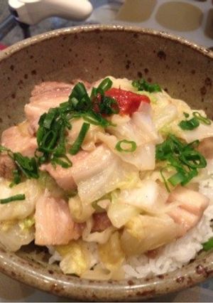 キャベツと豚のスタミナ丼-レシピのメイン写真