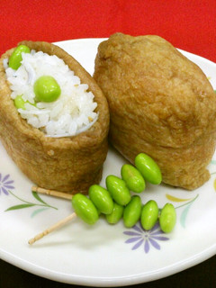 枝豆としらすのおいなりさん-レシピのメイン写真