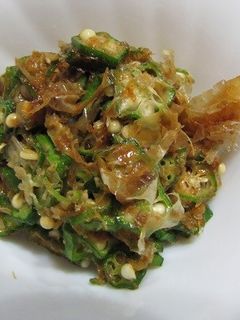 おくらと鰹節の和え物-レシピのメイン写真