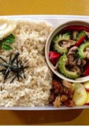 夏野菜と豚肉のスタミナ生姜味噌弁当♪-レシピのメイン写真