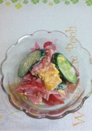 うちの味 きゅうりとトマトのサラダ-レシピのメイン写真