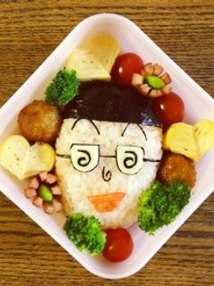 ちびまる子ちゃん*丸尾くん弁当-レシピのメイン写真