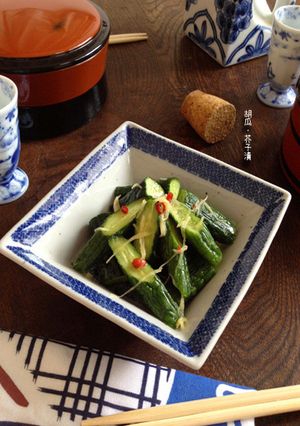 夏。土用の丑の日。鰻には【胡瓜・芥子漬】-レシピのメイン写真