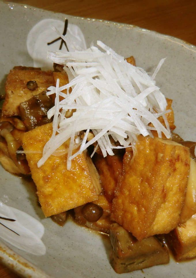 厚揚げとイワシ玉の煮物-レシピのメイン写真